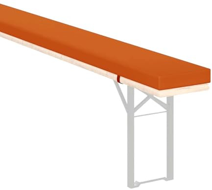 Generico Cuscini per Panca da Esterno Birreria 200/180/220/150/110 Cm Cuscino da Panca con Cerniera E Fibbia, Antiscivolo per Tavolo da Birra E Tenda da Festa Cuscino Panca,F 24,220x25x3cm