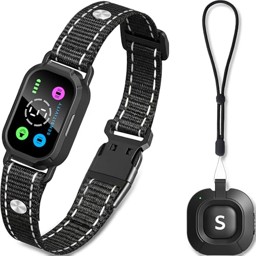 STAALGUARD 2 en 1 Collar Adiestramiento Perros y Collar Antiladridos con Mando a Distancia – Automático y Manual – Sin Descarga Eléctrica – Modo Pitido, Vibración Progresiva – Impermeable IP67