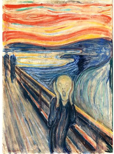Papier de riz The Scream (Munch), 29,2 x 40,6 cm (A3+) – Papier de découpage pour meubles, supports mixtes, cartes et travaux manuels, découpage CRAFT KREATIVELY
