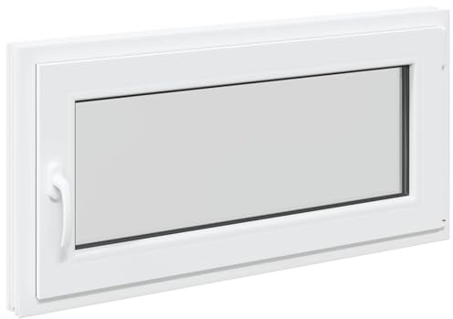 vidaXL Tilt & Turn Källarfönster RISOR 100 x 50 cm PVC och glas