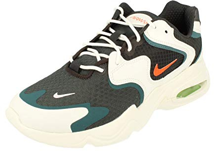 NIKE Air Max 2X Mens Running Trainers CK2943 Sneakers Shoes (UK 8.5 US 9.5 EU 43, Off Noir Hyper Crimson 002)