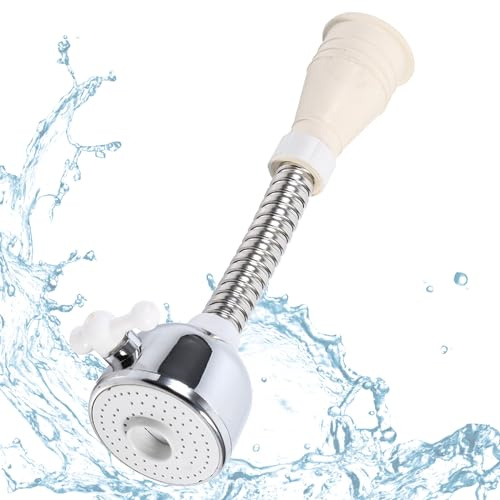 Rallonge Robinet Cuisine, Economiseur D'eau pour Robinet, Aérateur de Robinet, 360° Pivotant Embout Robinet Cuisine pour Accessoires de Salle de Bain et de Cuisine