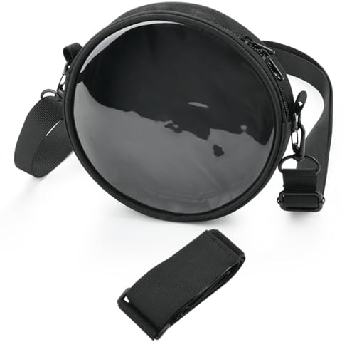 XBERSTAR Sac de transport pour lecteur CD portable Arafuna CD5189B/pour HOTT CD204 étui de rangement de voyage en TPU transparent (noir transparent)