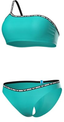 ARENA dam Women's Arena Solid Single Shoulder Bikini Två stycken