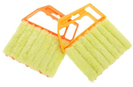 BIUDECO 2 Pezzi Pulizia Tapparelle Manuale Rimuovi Polvere per Finestre e Persiane Pulizia Casa Facile Conservare e Riutilizzabile