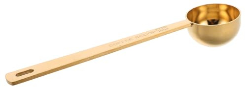 DECORNIJIA Cucchiaio Dosatore per Caffè e Polvere di Latte in Acciaio Inox 304, Manico lungo Tacche Graduate 10 Ml, Misurino per Condimenti e Polveri, Strumento Versatile per Cucina