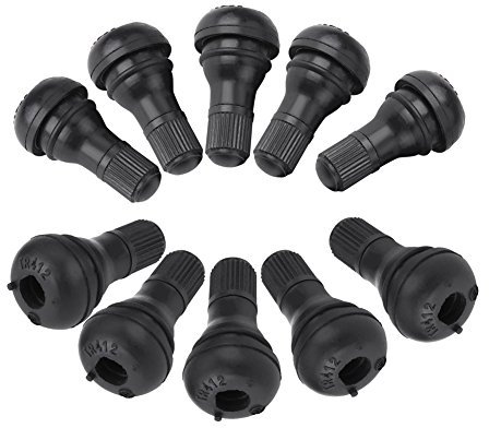 Lot de 10 Bouchons de Valve de Pneu TR412 à Clipser Capuchon Valve pour Voiture Auto Moteur Roue