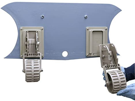 Detachable Compact Folding Dinghy Wheels for Boat, Inflatable RIB Dolly Launching Wheels, Marine