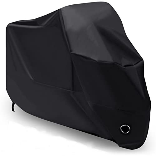 Berdso Housse de Protection pour Moto imperméable, résistant au Froid et intempéries 190T Noir Protège de la poussière - 265×105×125cm (XXL)