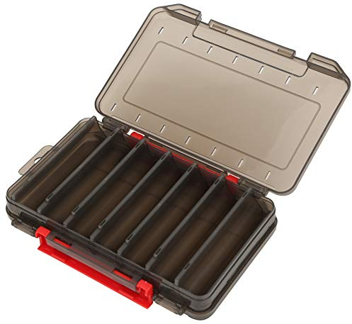 Köderbox Angeln, Doppelschicht Angelbox Kunstköder Box Tacklebox Leer Angelkasten Aufbewahrungsbox, für Hardbaits Wobbler Gummiköder Angel Zubehör 19.5 x 13 x 3.7cm