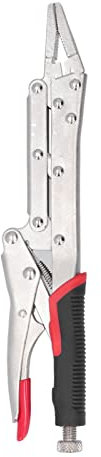 Pince de Verrouillage, Pince à étau à Long Manche Allongé à Mâchoire Droite de 12 Pouces Pince à Bec Long à Dégagement Rapide
