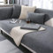 Hovoto Sofa Überzug, Sofabezug Anti Rutsch, Hund Katze Überwurf Hundedecke Ecksofa Sofa Schutzdecke, L Form Sofa Überwurfdecke, Universal Sofabezug, Waschbar Couchschoner, Grau, 90 * 160cm