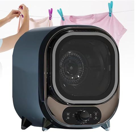 Liten torktumlare, portabel kondensortorktumlare, kompakt och mini centrifugaltork 0,8 kg lastkapacitet, perfekt för bänk eller väggmonterad användning 5 kg kapacitet,D