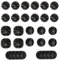 Cable Clips Holders 24 Pcs Cable Tidy Clips Management, Desktop Cord Holder, Charging Cord Cable Management for Home, Office, Car and Desk, Black