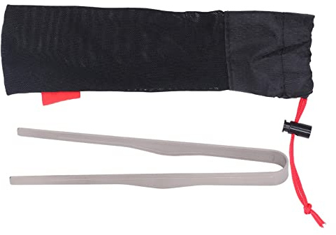 Jxngery Pinza para Barbacoa al Aire Libre Pinza para Barbacoa Multifuncional Pinza para Alimentos Resistente al Calor para Acampar