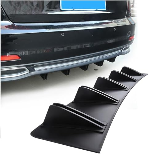 VAPORVERSE Diffusore del Labbro del paraurti Posteriore per Fiat Tipo Station Wagon (SW) (2016-2024), paraurti Posteriore per Auto Telaio Spoiler in Pinna di squalo,Gloss Black