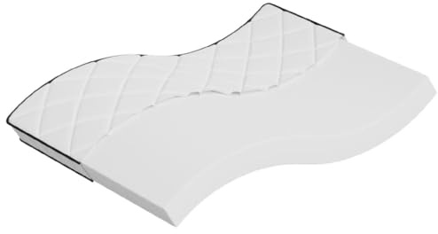 QUAHEAS Materasso in schiuma di media morbidezza, 140 x 200 cm, con rivestimento traspirante, lavabile, ergonomico, imbottito, come base per dormire, materasso arrotolabile, topper per il comfort