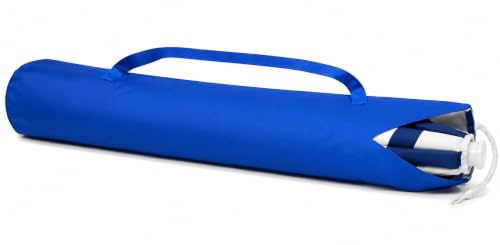 Terryshop74 Bolsa para sombrilla de playa de 120 x 18 cm – Funda de poliéster con correa – Porta sombrilla universal para playa, camping y jardín – Color azul