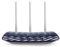 TP-Link Archer C20 Dual Band WLAN Router (300Mbit/s auf 2,4GHz + 433Mbit/s auf 5GHz, 4 10/100 LAN + 1 10/100 WAN Ports, unterstützt einfachen Gast-Netzwerk Zugriff und Kinderschutz) blau weiß