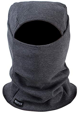 REDESS Warm Fleece Balaclava Windproof Ski Mask Cold Weather Face Mask Motorcycle Balaclava Hood Warmer Winter Sports Cap Dark Gray