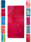 BaSaTex - Strandtuch Baumwolle in 90x180 cm - Strandlaken Badetuch aus Frottee Velours mit Aufhängeschlaufe - Saunatuch Öko-Tex Standard 100 Zertifiziert - Modell Pinke Blätter Design