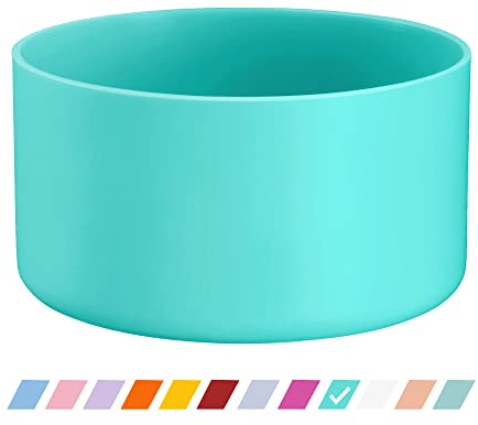 Vmini Protective Silicone Boot, Compatible with Hydro Flask and More Water Bottles, Anti-Slip Bottom Sleeve Cover (32-40 oz, Mint Green)