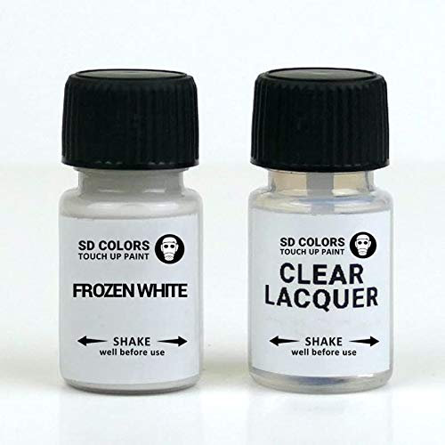 SD COLORS - Vernice per ritocchi, 15 ML, per riparazione graffi e scheggiature, colore: bianco
