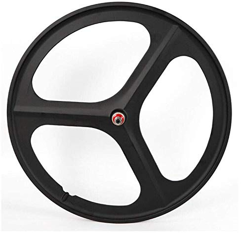 TYXTYX Ruota per bici da bicicletta, ruote a scatto fisso 700C, set di ruote per bicicletta a scatto fisso da 26 pollici, 3 raggi a velocità singola, anteriore e posteriore, ruota posteriore nera