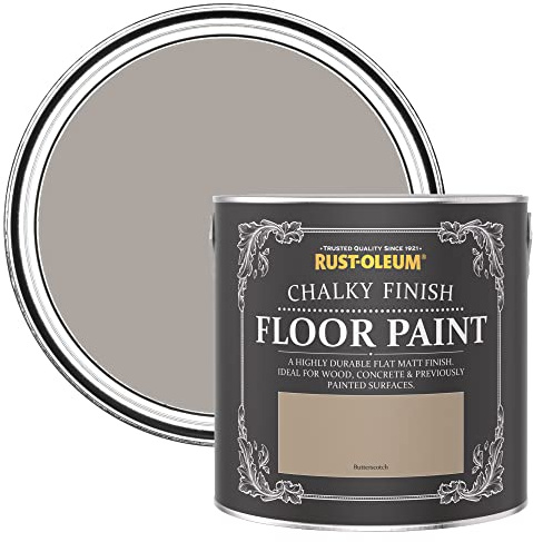 Rust-Oleum Light Brown Scratch-Proof Floor Paint in Matt Finish - Butterscotch 2.5L