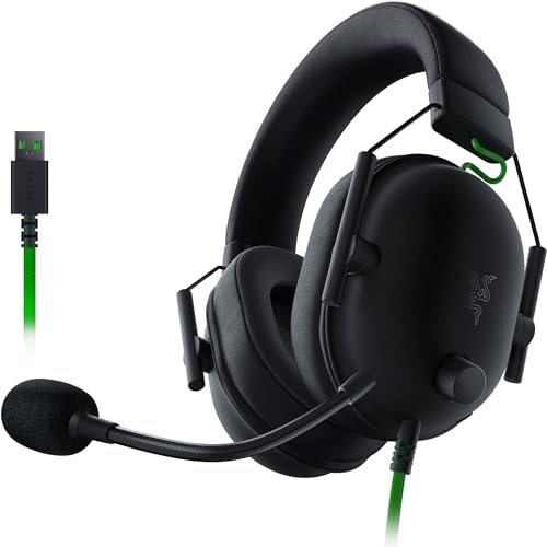 Razer BlackShark V2 X USB - Auriculares para Juegos Esports (Controlador TriForce de 50 mm, Cancelación de Ruido, Construcción ligera de 240 g, Sonido Envolvente 7.1) Negro