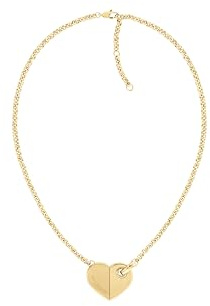 Tommy Hilfiger Jewelry Collier en Chaîne pour Femme en Or Jaune avec un Pendentif en Forme de Cœur - 2780927