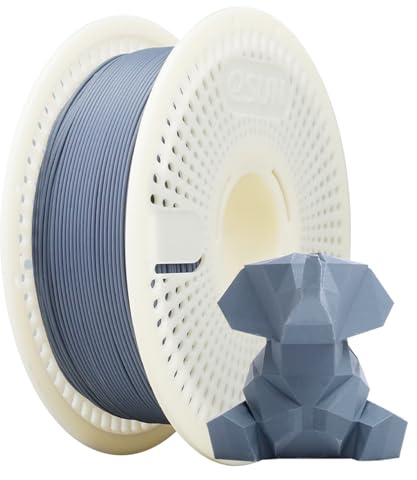 eSUN Matt PLA Refill Filament och Spool Kit, Spollös Matt PLA 1,75 mm och Avtagbart eSpool+, 1KG spole (2,2 LBS) 3D-Utskriftsfilament för 3D-Skrivare,Mörkgrå | Refill filament och spolsats, fläckfri matt PLA 1,75 mm + avtagbar filament espole +, 1 kg spole (1 kg) 3D-utskriftsfilament