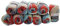 500g Strickwolle Ilkadim Export Jeans Crazy mehrfarbig mit 55% Baumwolle, 10 x 50 Gramm Baumwoll-Strickgarn mit Farbverlauf (blau rot rosa ua 8205)