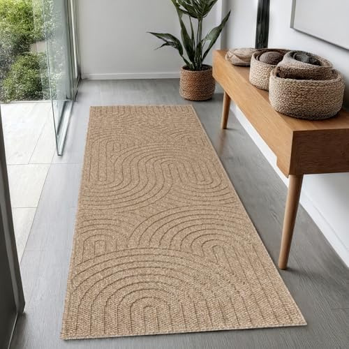 the carpet Cairo - Outdoor Teppich für Balkon & Terrasse – wetterfest, pflegeleicht, moderner Teppich im Jute-Look mit Loop-Struktur, robust & langlebig für Wohnzimmer, Esszimmer, ca. 80 x 150 cm