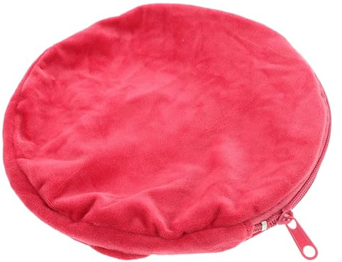 Veemoon Funda de Franela Térmica para Bolsa de Agua Caliente, Cubierta Protectora Reutilizable de 1 Unidad, Tamaño Grande en Color Burdeos, Aislamiento Seguro para Terapia de Calor