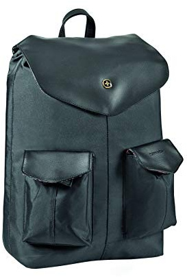 Wenger 604801 MARIEJO 14' Backpack Convertible Sling with water repellant top flap In Black (14 Litres)