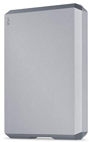 LaCie Mobile Drive 5TB External Hard Drive Portable HDD – Space Gray USB-C USB 3.0, for Mac and PC Desktop, 1 Month Adobe CC (STHG5000402)