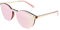 CLANDESTINE - Occhiali da Sole Loop 3 Habana Rose - Lenti in Nylon Rosa e Montatura in Acciaio - Occhiali da Sole Unisex - Smart Vision Technology - Più Nitidezza e Meno Riflessi
