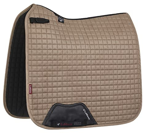 LeMieux ProSport Tapis de selle de dressage carré en daim vison Taille S/M