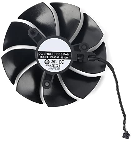 Coolerage 85mm DC 12V 0.55A 4Pin PLA09215S12H RTX2080Ti GPU Fans for EVGA RTX 2060 2070 2080 2080Ti RTX2080Ti Graphics Card Cooling Fans (Fan - B)