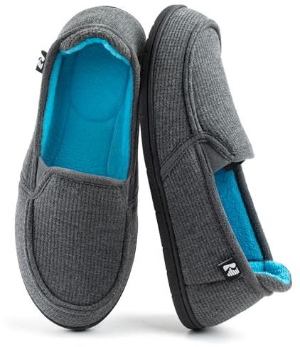 RockDove Chausson à Capuche Bicolore pour Femme avec Semelle Intérieure Amovible, 40 EU, Gris foncé
