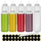 Happybase 32oz Soßenflasche,1000 ml Kunststoff Squeeze Flasche für Gewürze, Ketchup, Sirup, BBQ, Sauce, Senf, Salat, Dressing