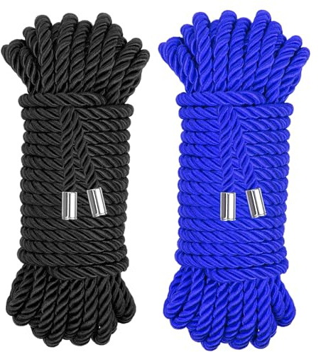 Coldairsoap Soft Silk Rope, Twisted Trim Rope Nylon Cord, Braided Silk Ropes for Decorative Twisted Satin Shiny Cord 32 Feet/8MM