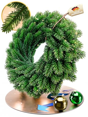 ArtiTree - Weihnachtskranz für Tür, Adventskranz, Weihnachtsdeko, Künstlicher Tannenkranz - 60cm