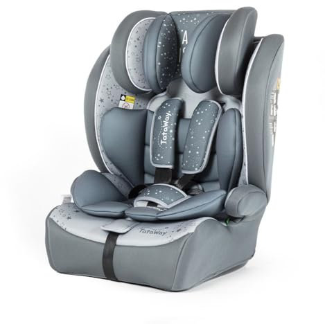 Tataway Seggiolino Auto I-SIZE R129. Seggiolino per la sicurezza dei bambini con altezza da 76 a 150 cm. Poggiatesta regolabile e imbottitura extra.