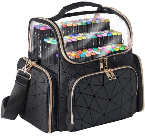 Uross Marker Organizer Case- Marker Storage Case Marker Box Case Marker Storage Marker Bag Pen Organizer Bag Case, Black