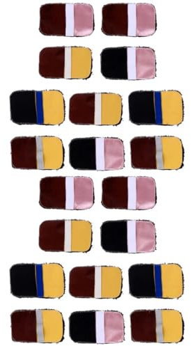 DEARMAMY Lot de 2 de Polissage en Peluche pour Chaussures Lot de 10 Brosse Multifonctionnelle 10 Pièces