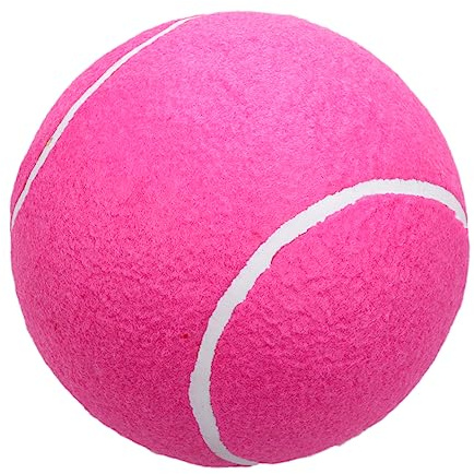 HANABASS Inflatable Tennis Ball Large 8 Inch Soft Flannel Surface Outdoor Sports Toy for Kids & Adults, High Bounce, Outdoor Garden Beach Games, Pool Party Toys