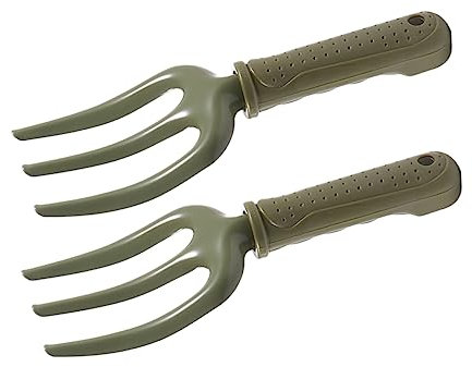TOYANDONA 2pièces Fourche De Jardinage à Dents pour Plantation Et Désherbage Outil De Jardinage Pratique pour Pots Et Bacs