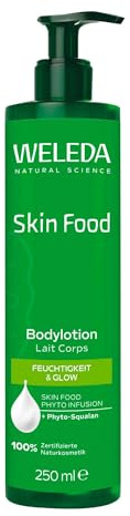 Weleda Skin Food Body Lotion, Dry Skin Body Moisturiser with Phyto-Squalan, Moisturising Cream For Men & Women, 100% Certified Natural, Organic, Vegan, 250ml